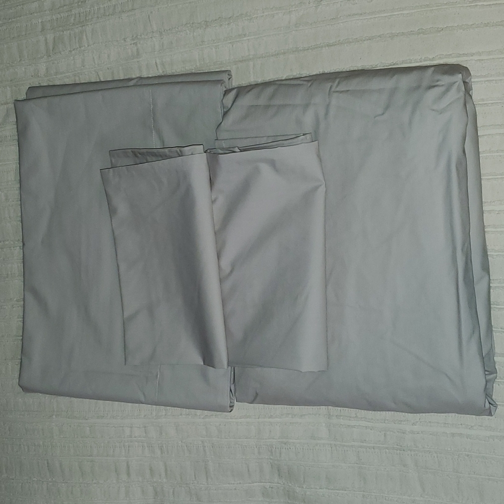 SOLD☆BROOKLINEN☆ Classic sheet set-Soft grey - Picture 5 of 7